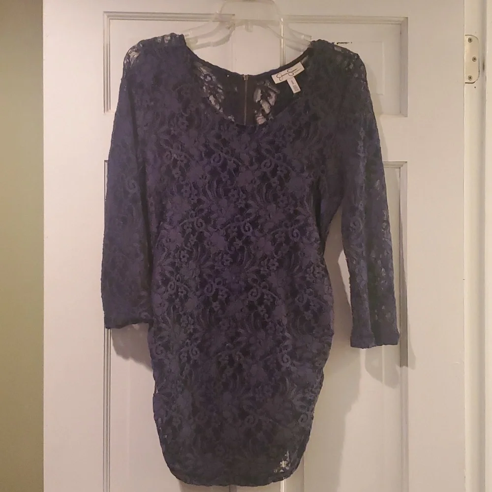 Jessica Simpson Maternity Lace Top - Picture 1 of 4